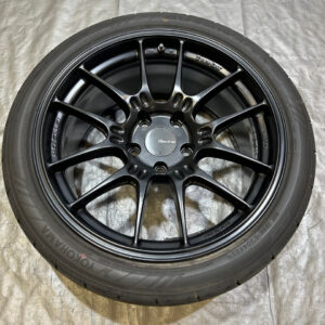 Single 18x9.5" Enkei Racing GTC02 Wheel Rim w/ 265/35 Yokohama Advan Tire / TR103